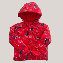 Campera de nylon con capucha roja "Lunas" Kosiuko *NUEVO* - 6A - comprar online