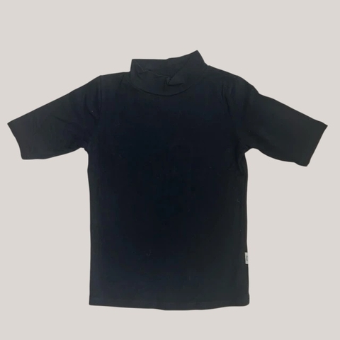 Remera de algodón manga corta negra Little Akiabara *NUEVO* - 8A - comprar online