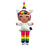 BONECA P | UNICORNIO | BRANCO E FLORES
