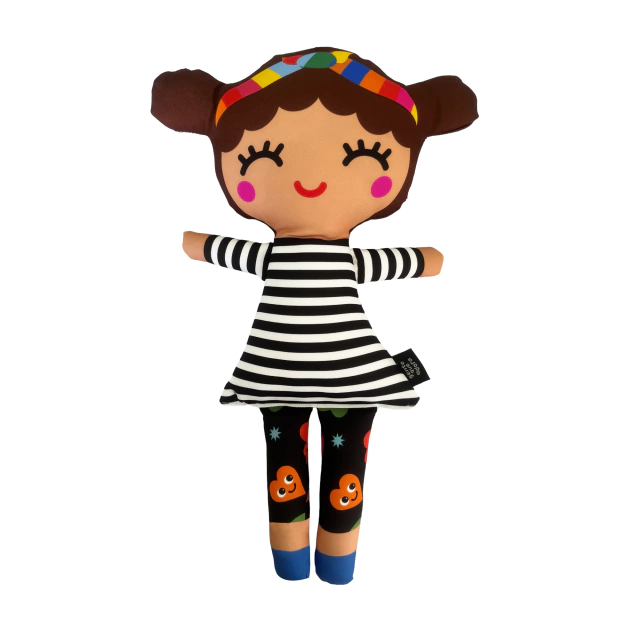 BONECA G | BETH | BRANQUINHA CACHEADA LISTRA