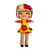 BONECA G | FRIDINHA | AMARELA FLORIDA