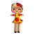 BONECA G | FRIDINHA | AMARELA FLORIDA