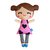 boneca lulu de vestido rosa g