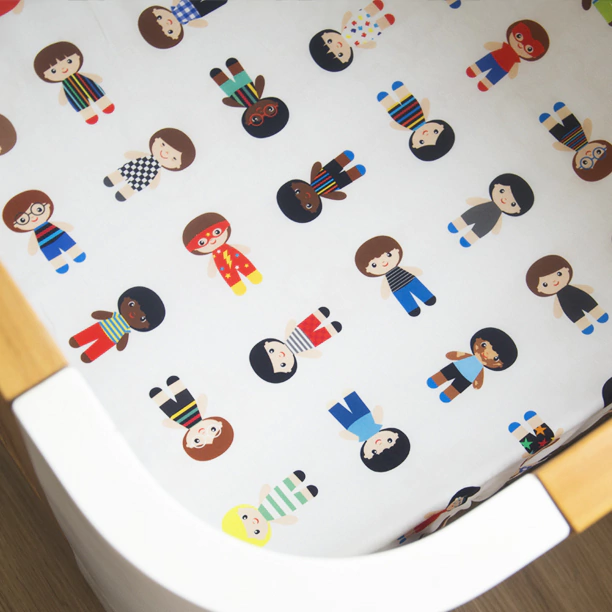 lençol de elástico solteiro bonecos - comprar online