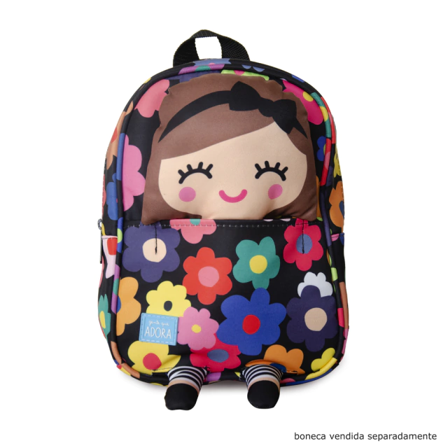 mochila flor multicolorida P