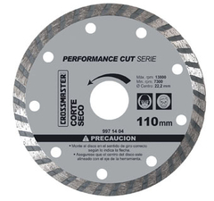 Disco Diamantado Turbo Plano corte seco 115 mm CROSSMASTER 9971406