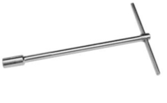 Llave tipo T boca hexagonal de 12 mm
