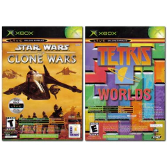 STAR WARS THE CLONE WARS + TETRIS WORLDS - XBOX