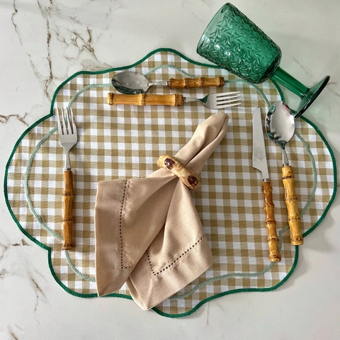 Set x 2 Individual Vichy Reversible Fendi - comprar online