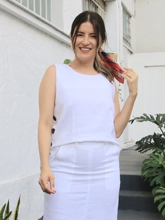 Blusa Linho Adriana - Branco - comprar online