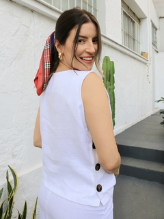 Blusa Linho Adriana - Branco na internet