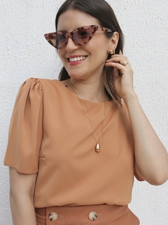 Blusa Manga Princesa - Cappuccino - comprar online