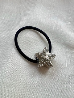 Acessório de cabelo estrela- Prata