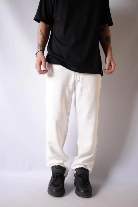 PANTALON SASTRERO LENO CRUDO - comprar online