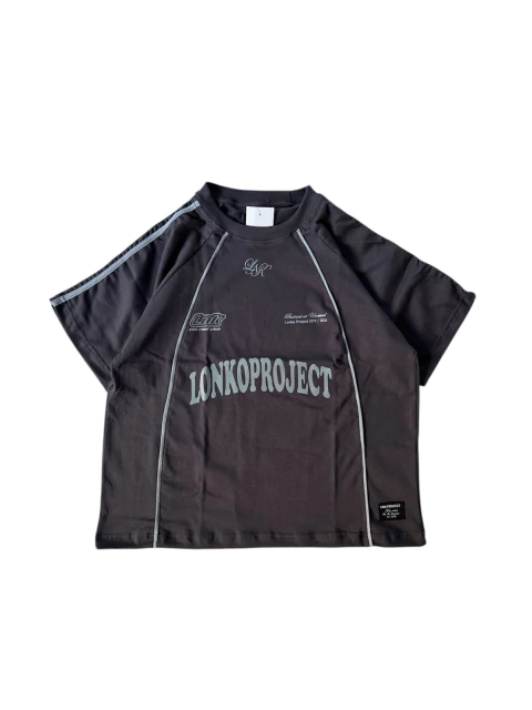 REMERA RAW OVER GRIS PLOMO