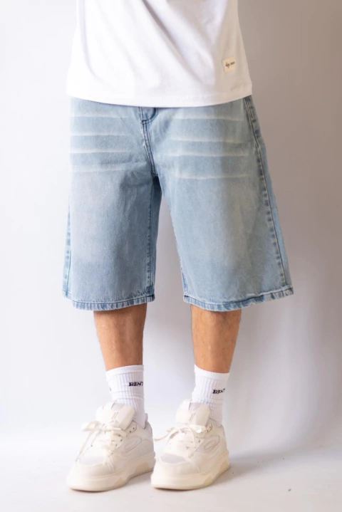 BERMUDA CELESTE DESGASTADO 113 - comprar online