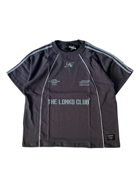 REMERA NEON OVER GRIS PLOMO