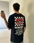 REMERA OVER CHEKED AZUL