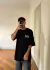 REMERA OVER POSITIVE NEGRO