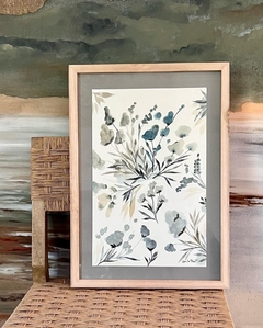 “Flores Silvestres, en grises” - comprar online