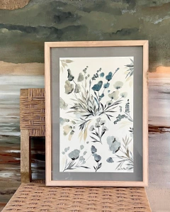“Flores Silvestres, en grises” - comprar online