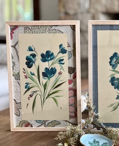 Azul de Otoño • Lino Floral 25x40 - comprar online