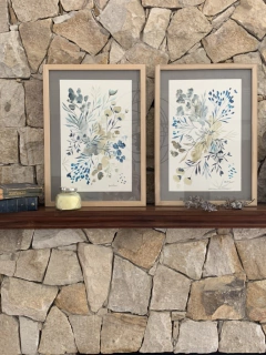 "En Azules” . Fondo gris. - comprar online