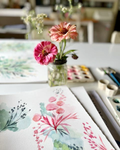 WORKSHOP "Flores de mi Jardin" via ZOOM JUEVES 9/5 14hs