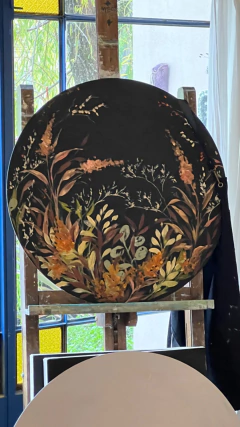 Bloom Otoñal . oleo circular 70 cm diámetro - comprar online