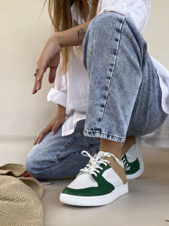 BOSTON BLANCO VERDE BEIGE - comprar online