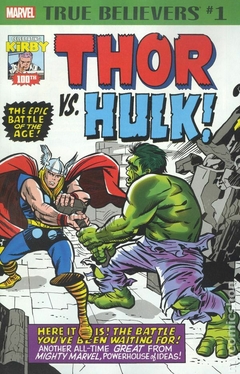 True Believers Kirby 100th Thor Vs. Hulk (2017) #1