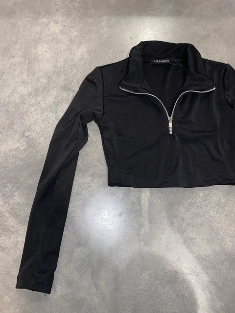 TOP POLERA CIERRE MICROFIBRA - comprar online
