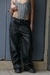 PANTALON TANIA CUERO COSTURA BLANCA - comprar online