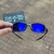 JULIET CARBON POLISHED LENTES NEON BLUE CUSTOM - SUPER PREMIUM na internet