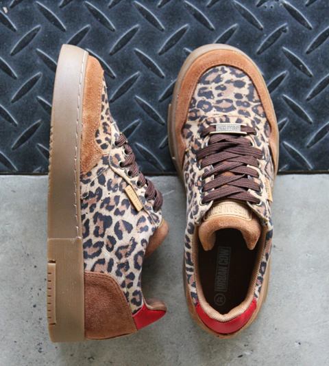 ZAPATILLA ASCARI LEOPARD SUEDE