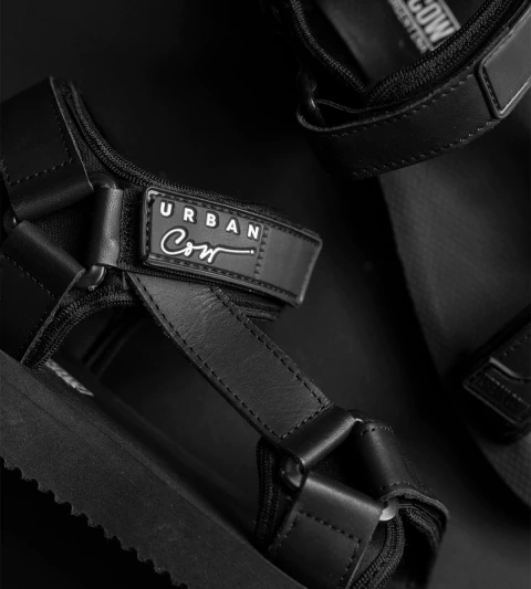 SANDALIA TANGER CUERO NEGRO - comprar online