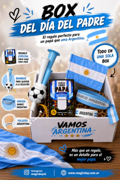 Album de figuritas día del padre CAMPEONES DEL MUNDO + kit para festejar - comprar online