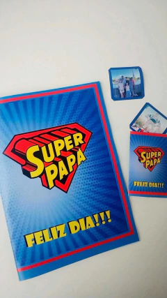 Album de figuritas día del padre Superhéroe/ leer tiempo de demora en internet
