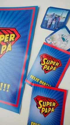 Album de figuritas día del padre Superhéroe en internet