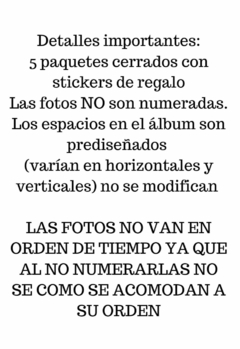 10 ALBUMS SOUVENIRS TAMAÑO DE PAGINA A4 - comprar online