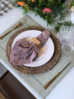 Lugar Americano Easter Verde Eucalipto - Jogos Americanos Danu