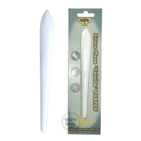Esteca plástica plana "vainilla". PARPEN - comprar online