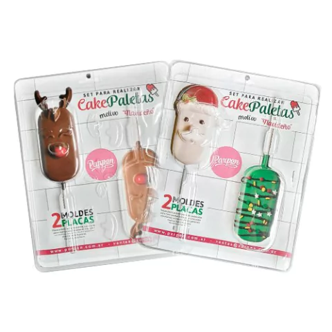 Set de Moldes para cake paletas "NAVIDEÑO". PARPEN - comprar online