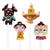 Molde chupetín "la bella y la bestia x4" PARPEN - comprar online