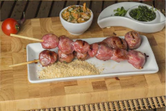 Espeto de Linguiça Toscana 600g - Espetinho Churrabom