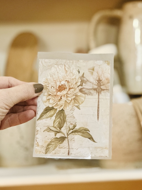 Transfer Color Flor Libélula - comprar online