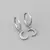 Argollitas Moon (PREVENTA) Aguja de plata 925 - comprar online