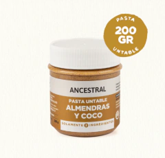 Crema untable de almendras y coco - Ancestral -