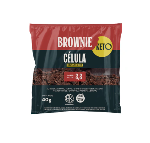 Brownie Choco Keto - Sin TACC - Celula - 100 gr -