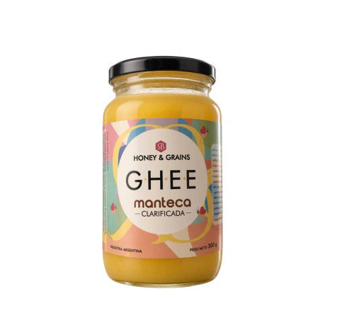 Ghee, Manteca clarificada por 300grs - Honey & Grains -